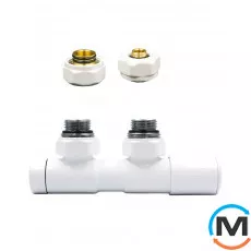 Комплект Vario Term TWINS REGULATED тип V кутовий правий White, фото 